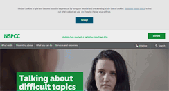 Desktop Screenshot of nspcc.org.uk