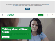 Tablet Screenshot of nspcc.org.uk